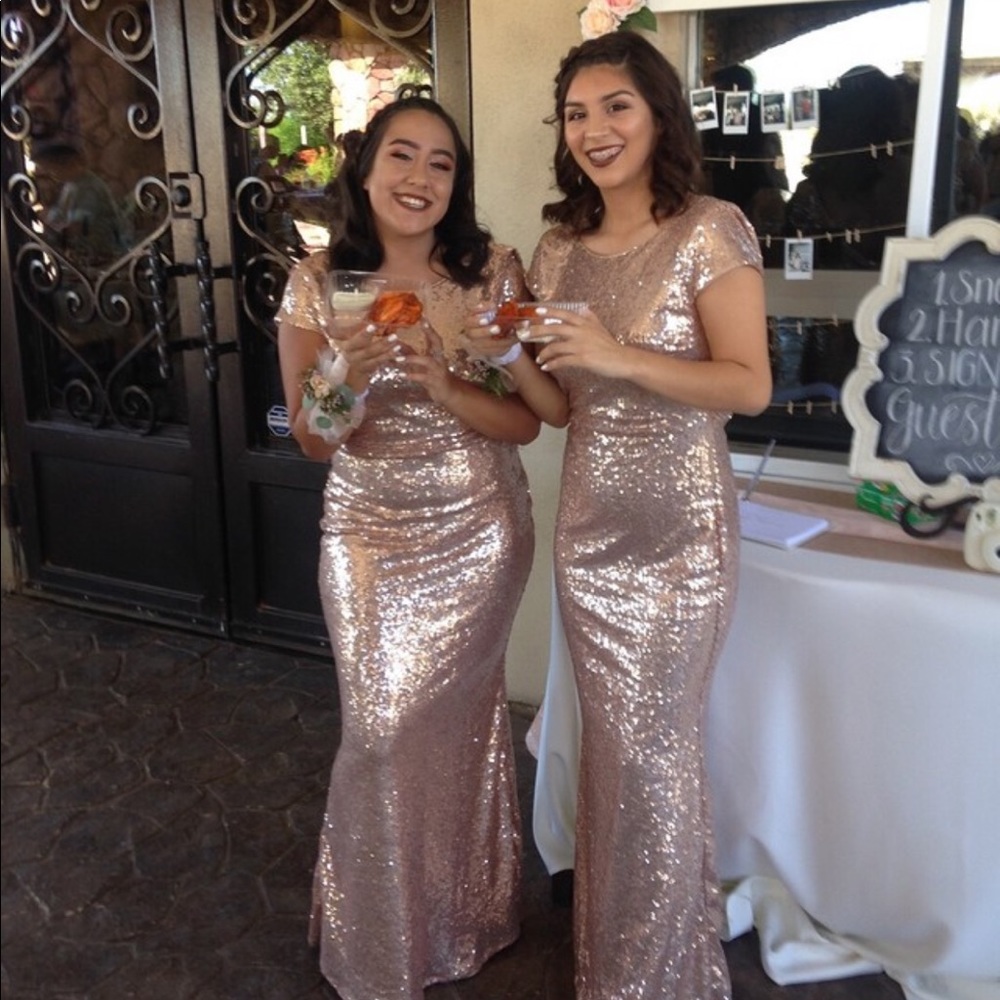 Rose gold dress